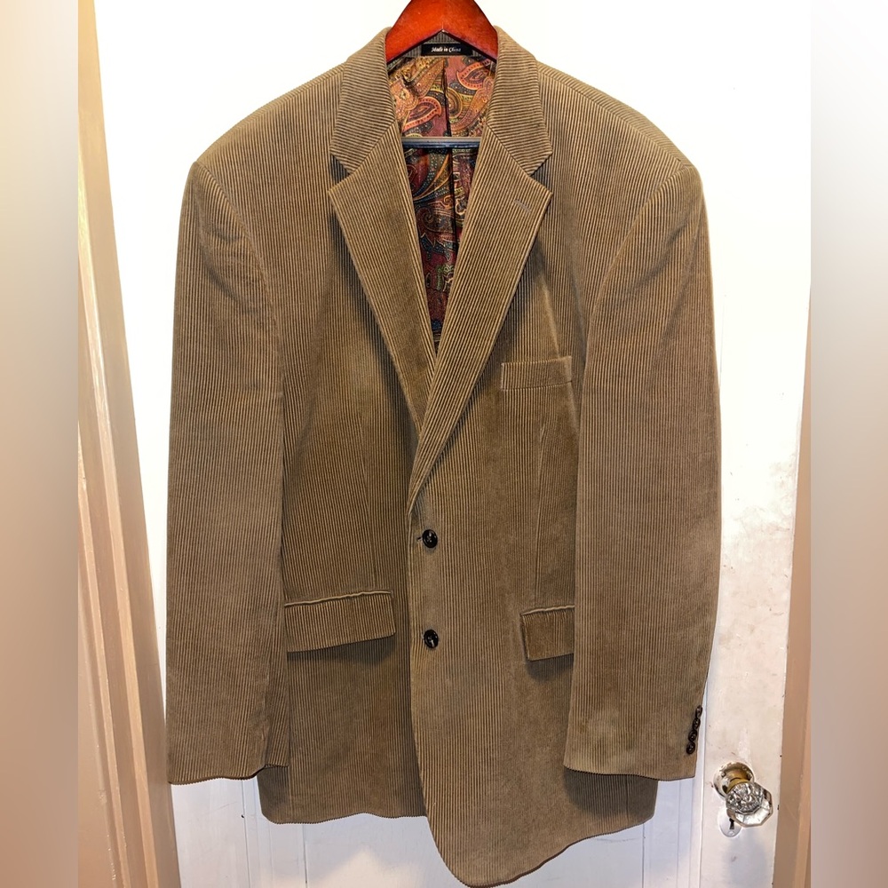 Ralph Lauren Tan Corduroy Sports Coat, 48L